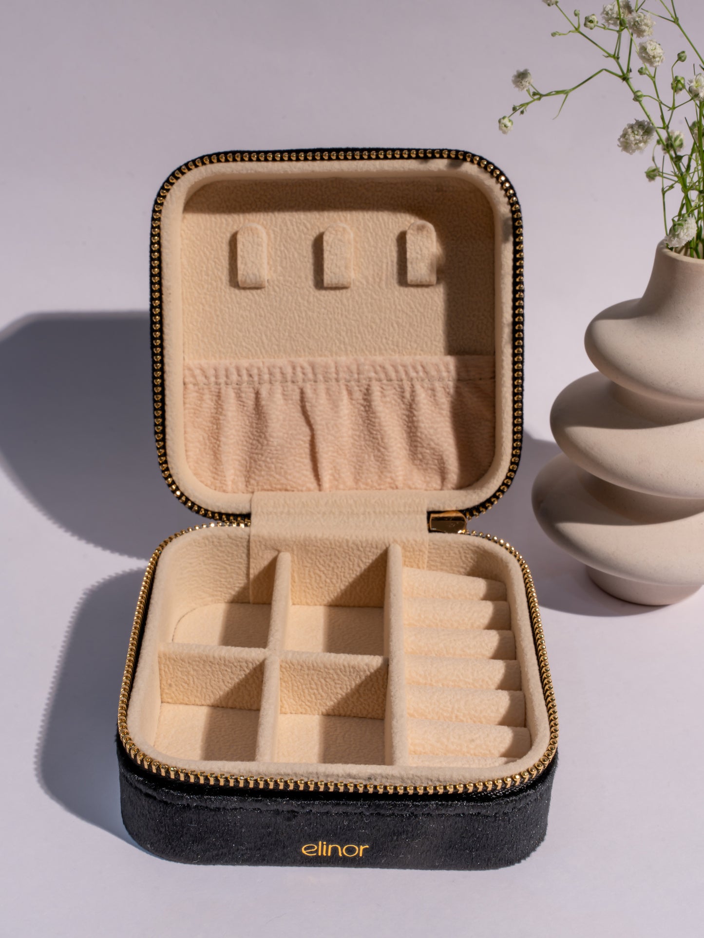 Aeries Jewellery Organiser Box- Black