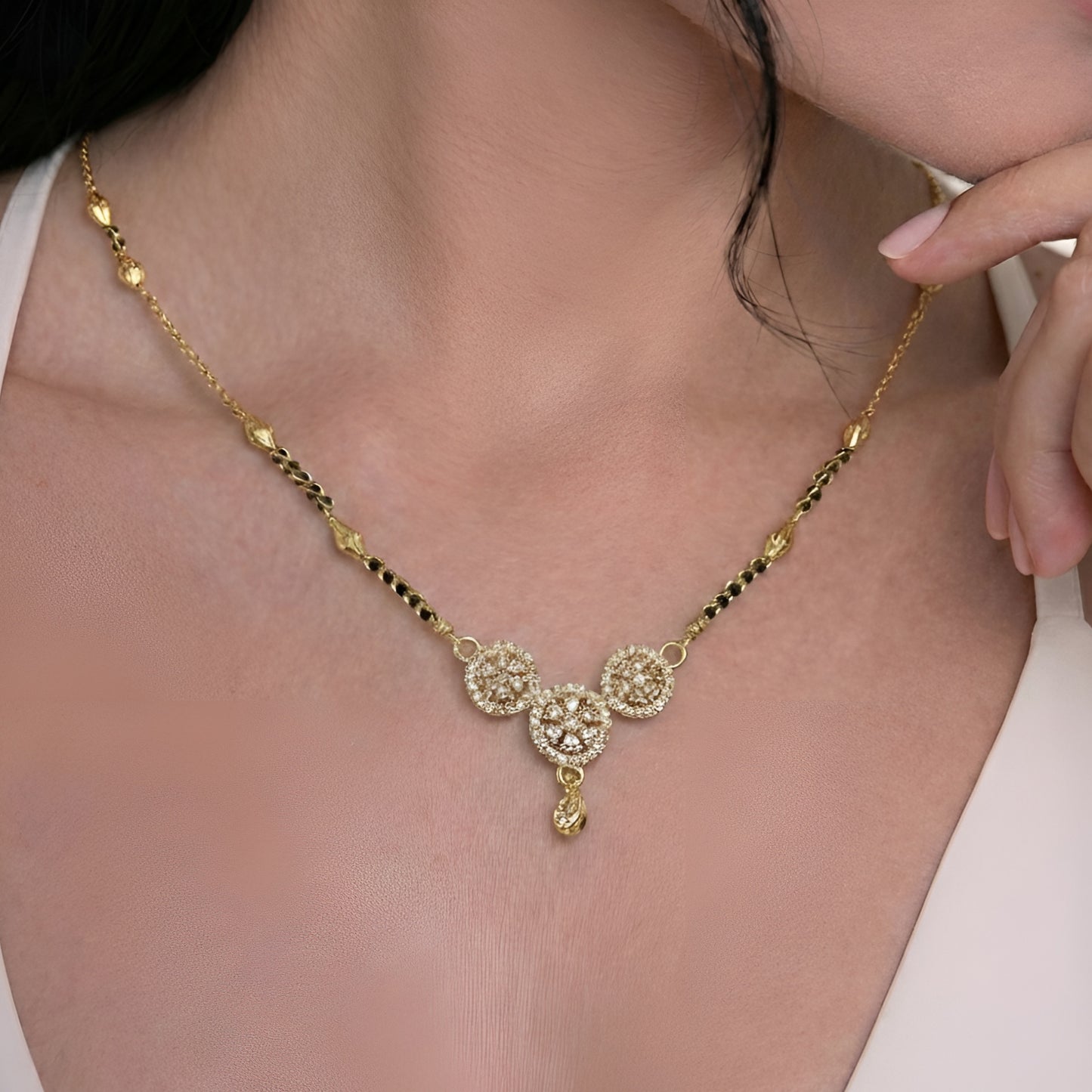 Triveni Mangalsutra - 18K Gold Plated