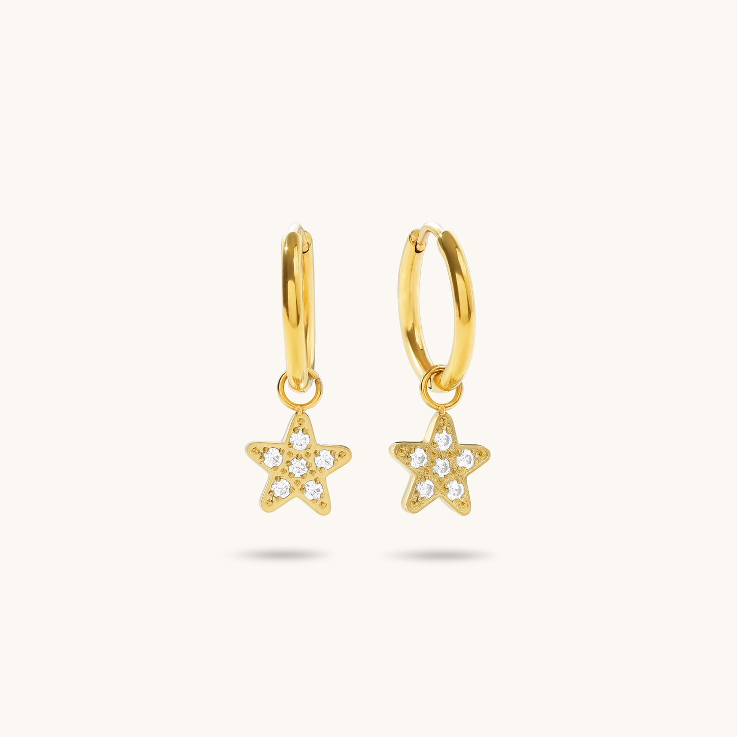 Star Huggies - 18K Gold Plated