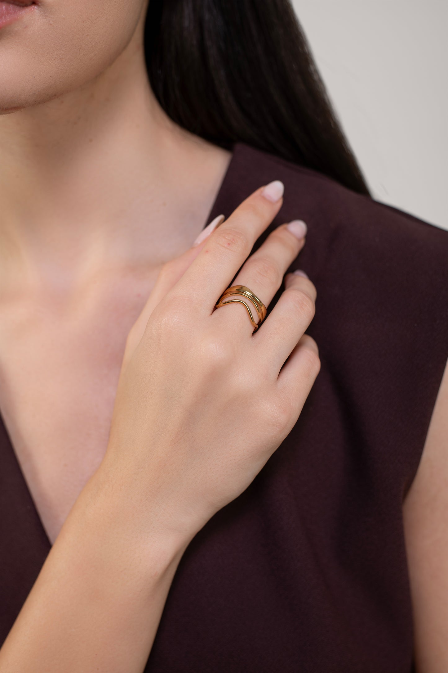 Sarah Ring - 18K Gold Plated