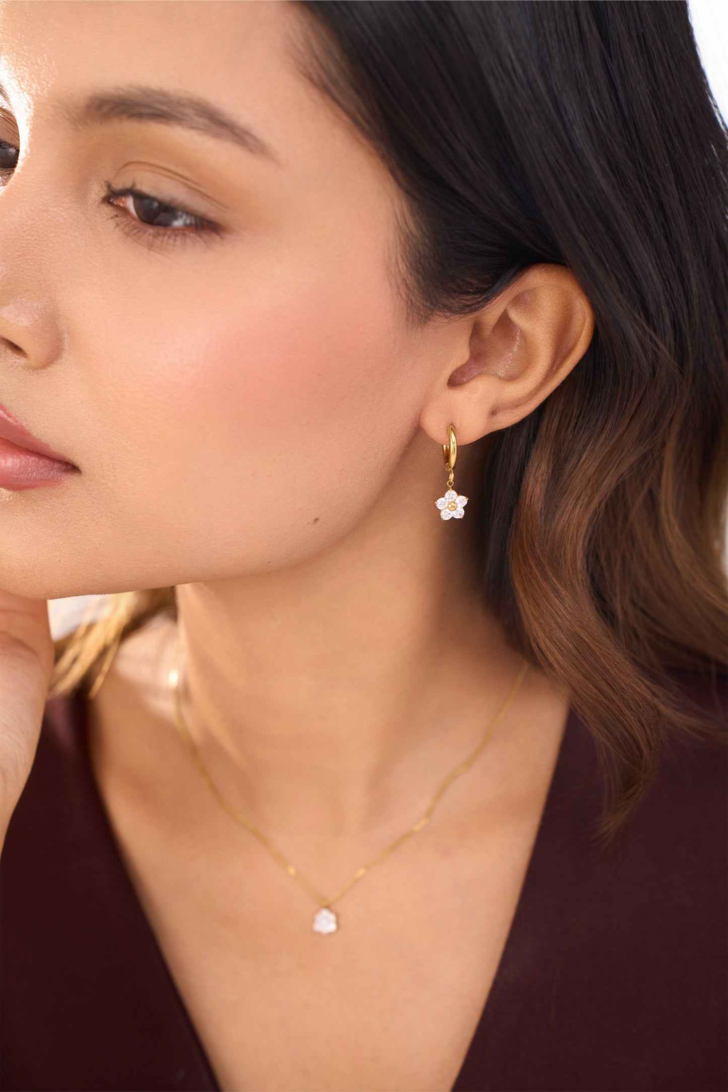 Delphine Huggies - 18K Gold Plated