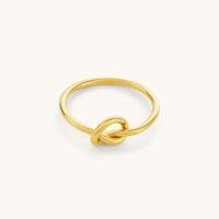 Love Knot Ring  - 18K Gold Plated