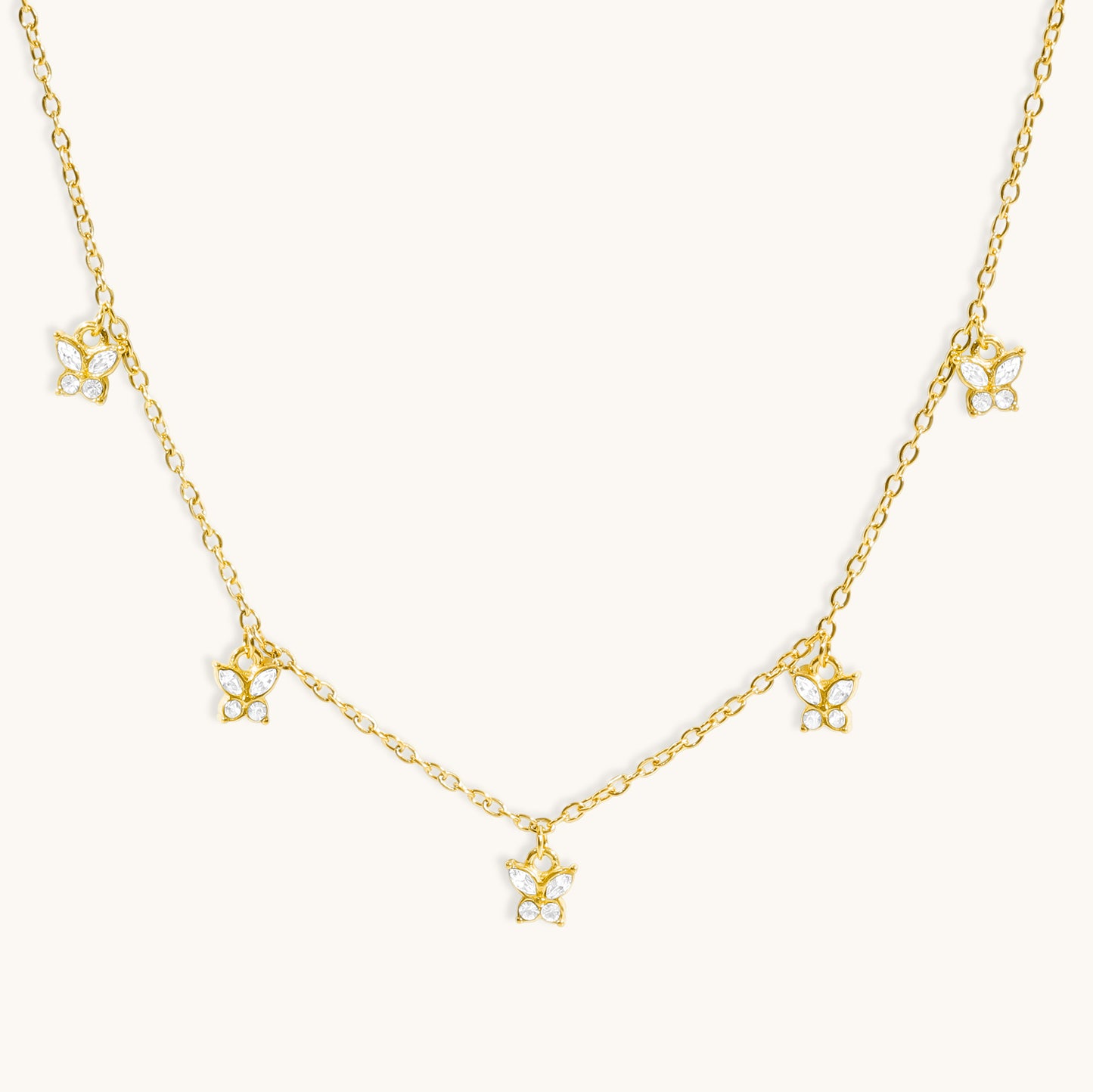 Blair Butterfly Necklace  -18K Gold plated