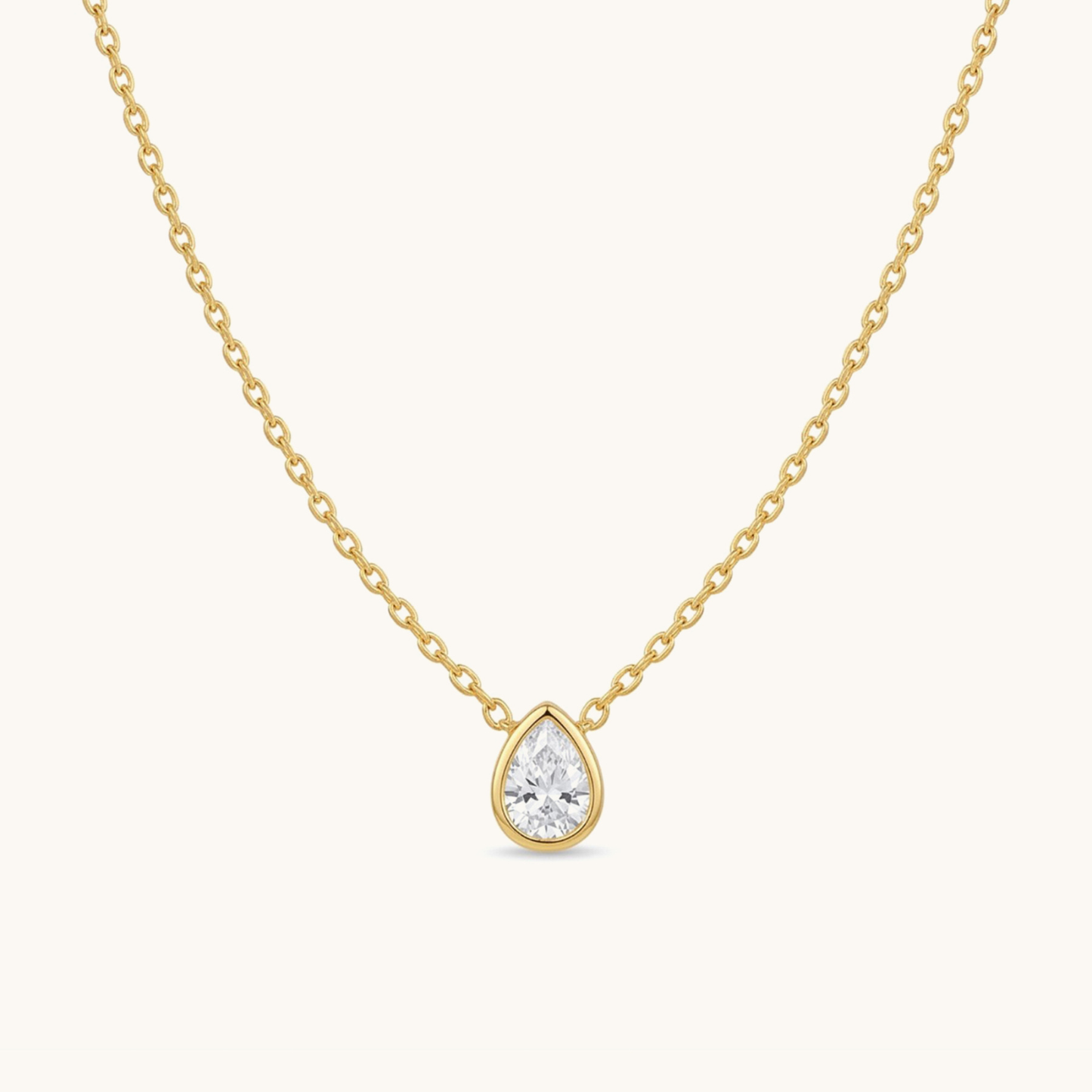 Lucid Drop Necklace - 18k Gold Plated