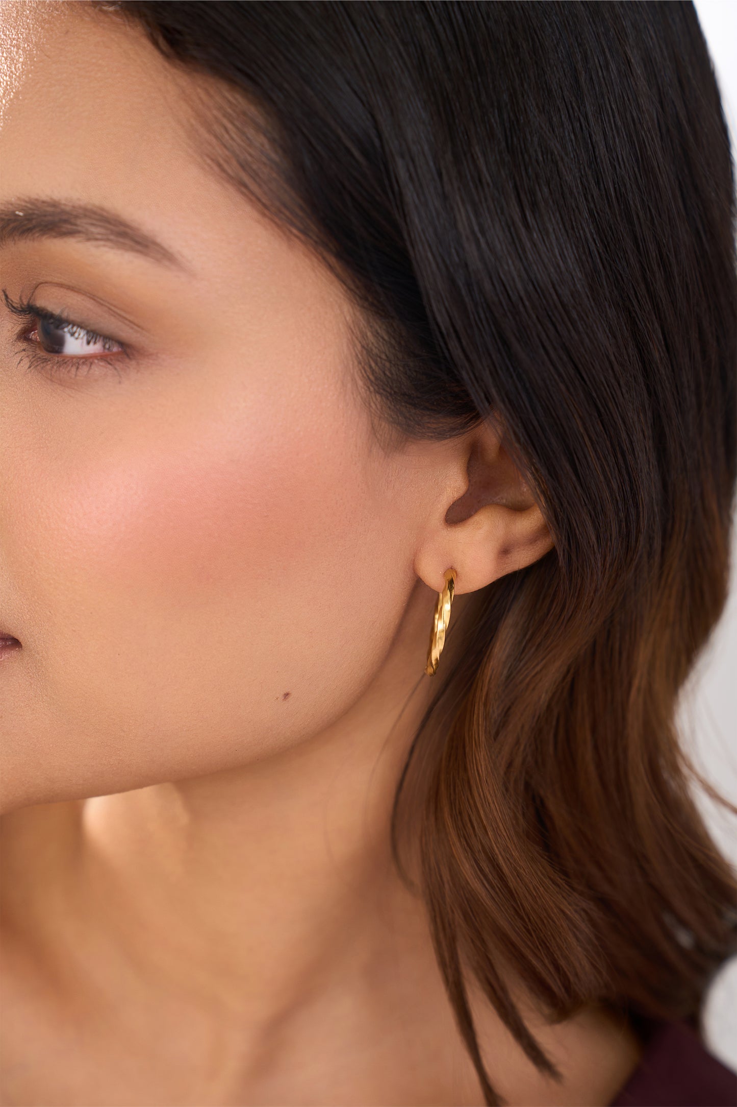 Everyday Hoop Earrings Set Of 2 - 18K Gold Plated