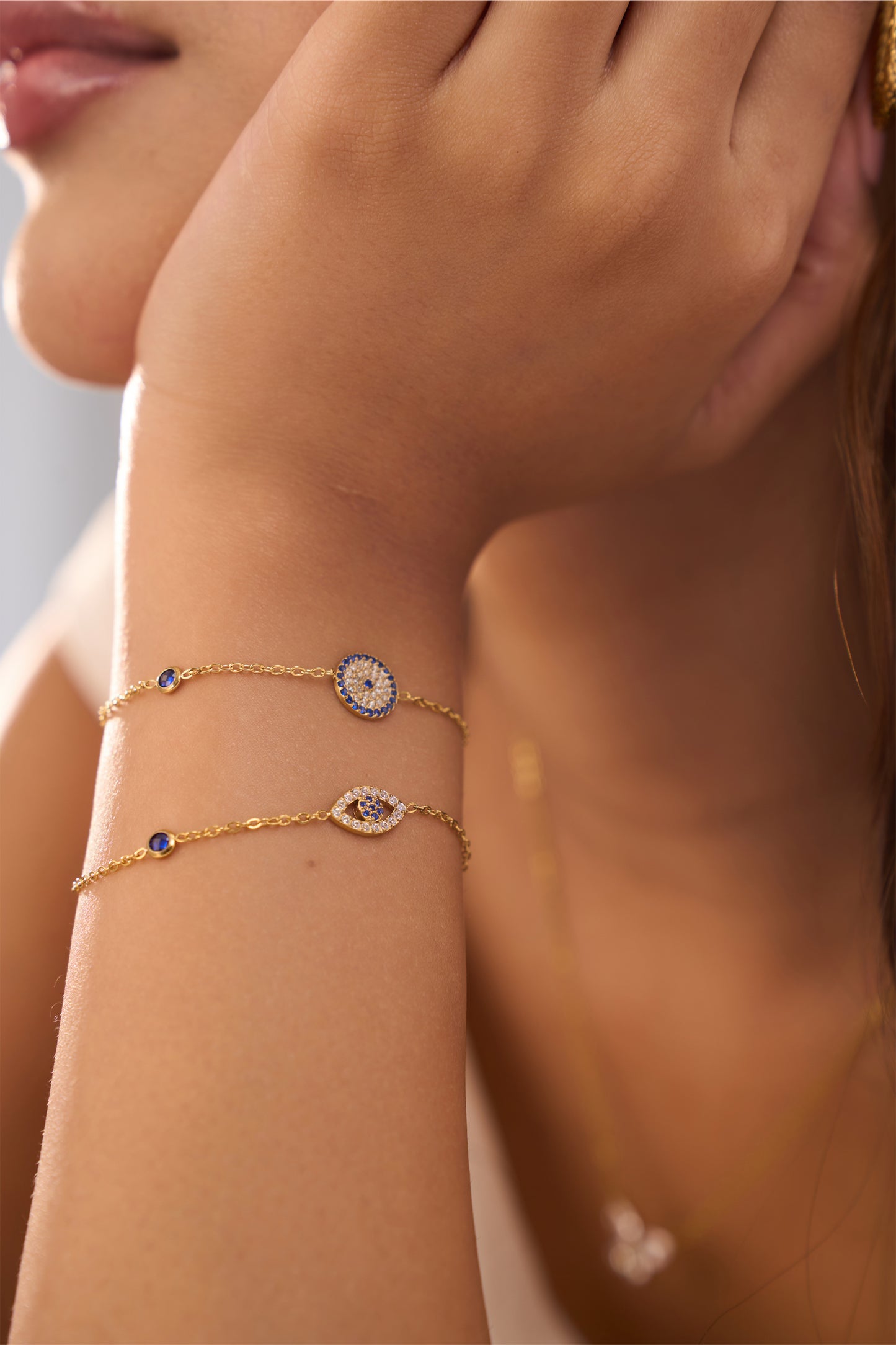 Evil Eye Bracelet - 18k Gold Plated