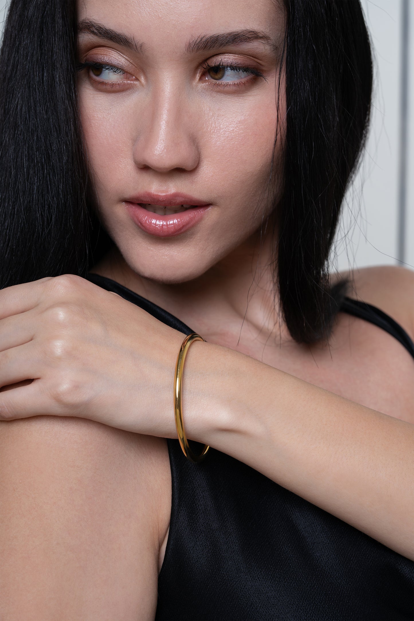 Classic Gold 5mm Bangle - 18K Gold Plated
