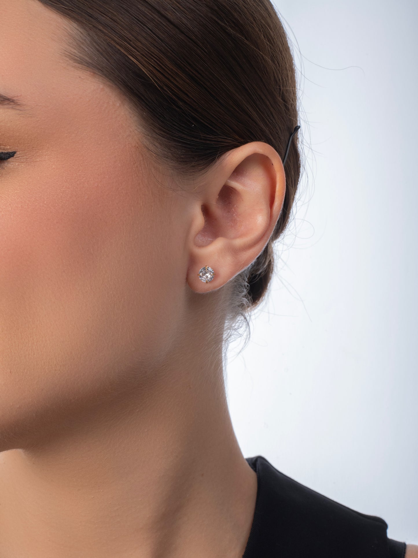 4mm Diamond Studs - 18K Gold Plated