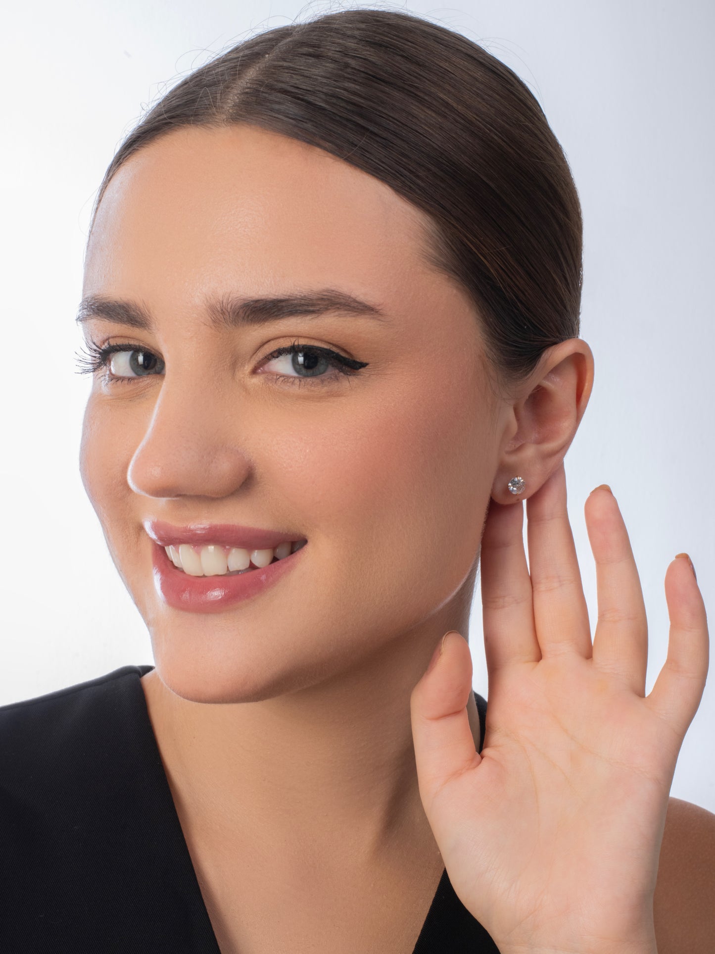 4mm Diamond Studs - 18K Gold Plated