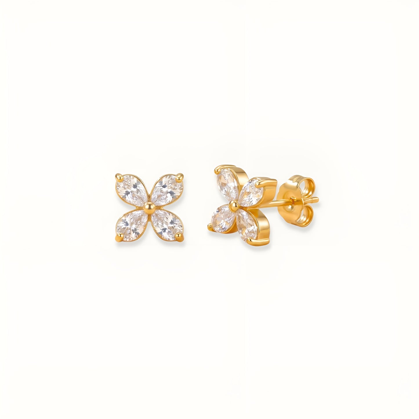 Iris Studs - 18k Gold Plated