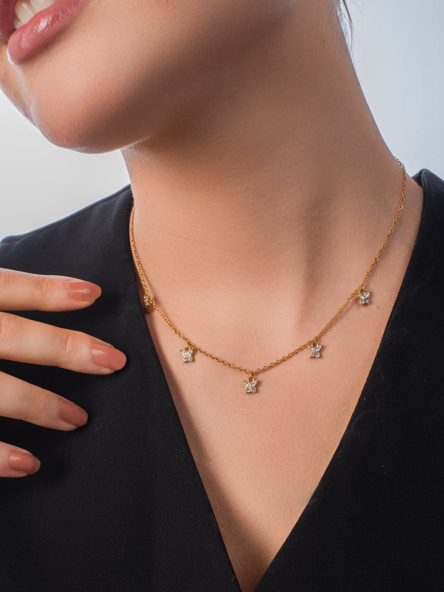 Blair Butterfly Necklace  -18K Gold plated