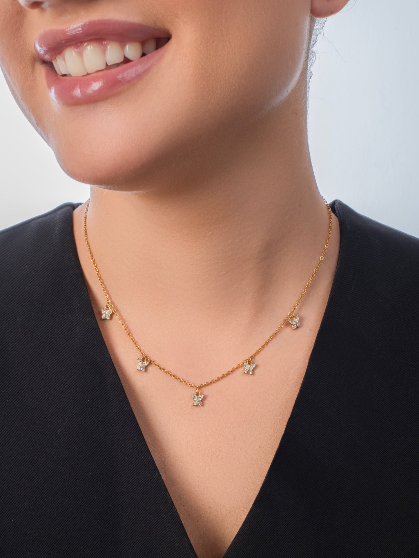Blair Butterfly Necklace  -18K Gold plated