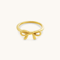 Bow Ring  - 18K Gold Plated