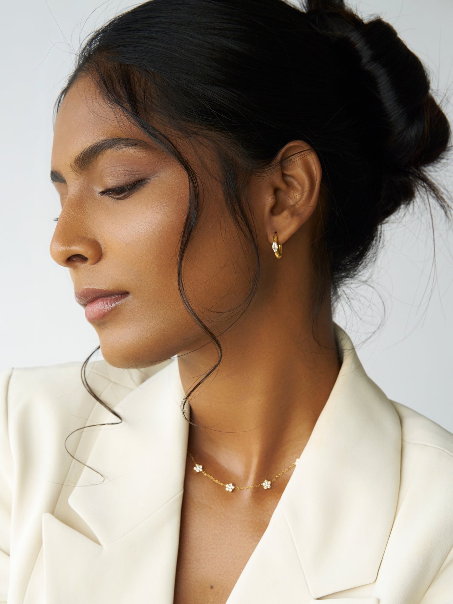 Leah Huggies - 18K Gold Plated