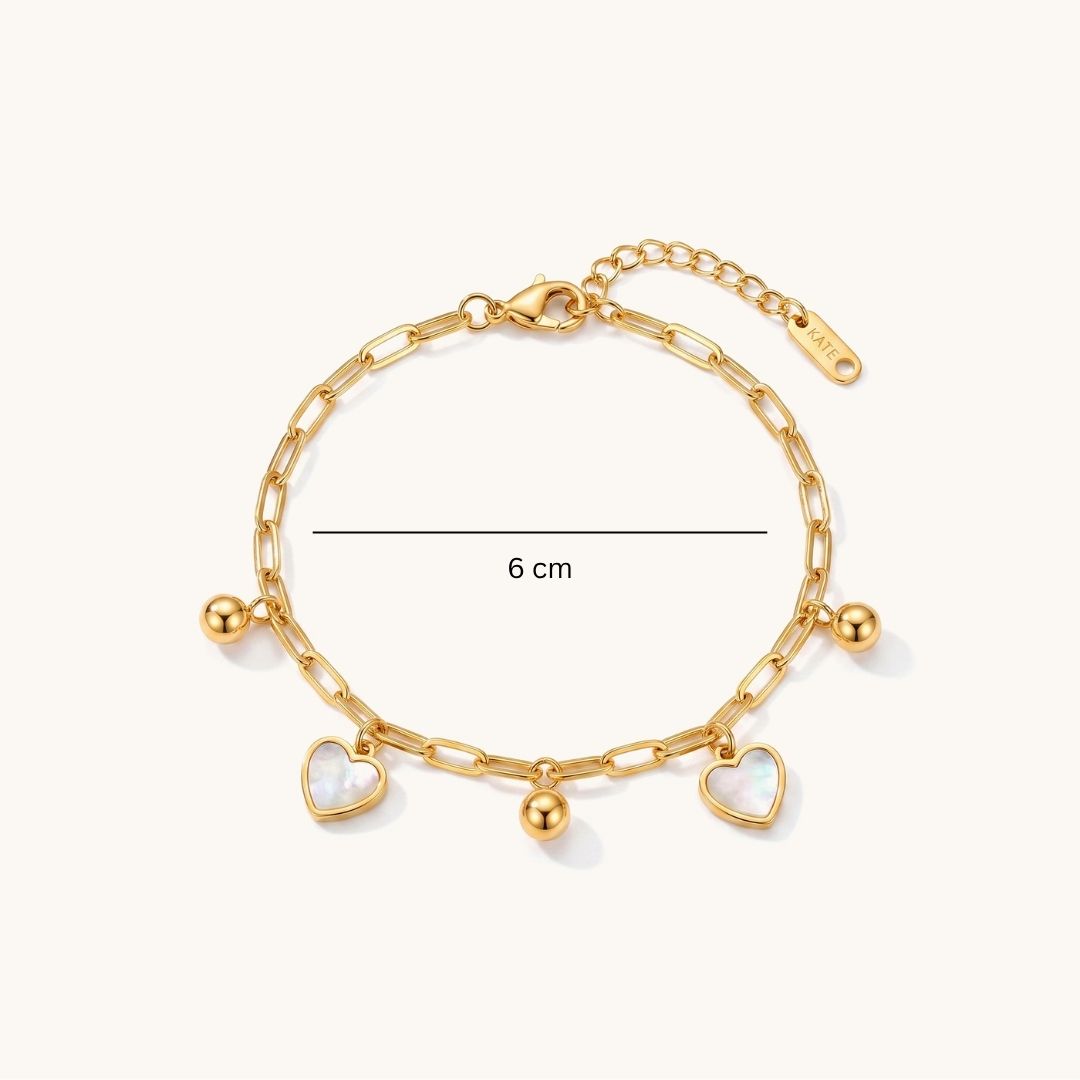Heartfall Bracelet – 18K Gold Plated
