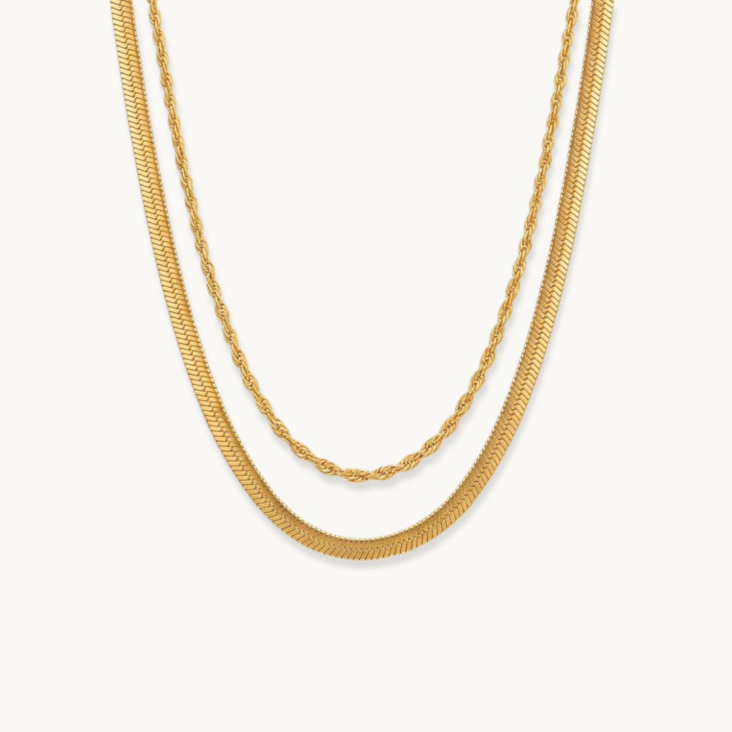 Gold Layer Necklace - 18K Gold Plated