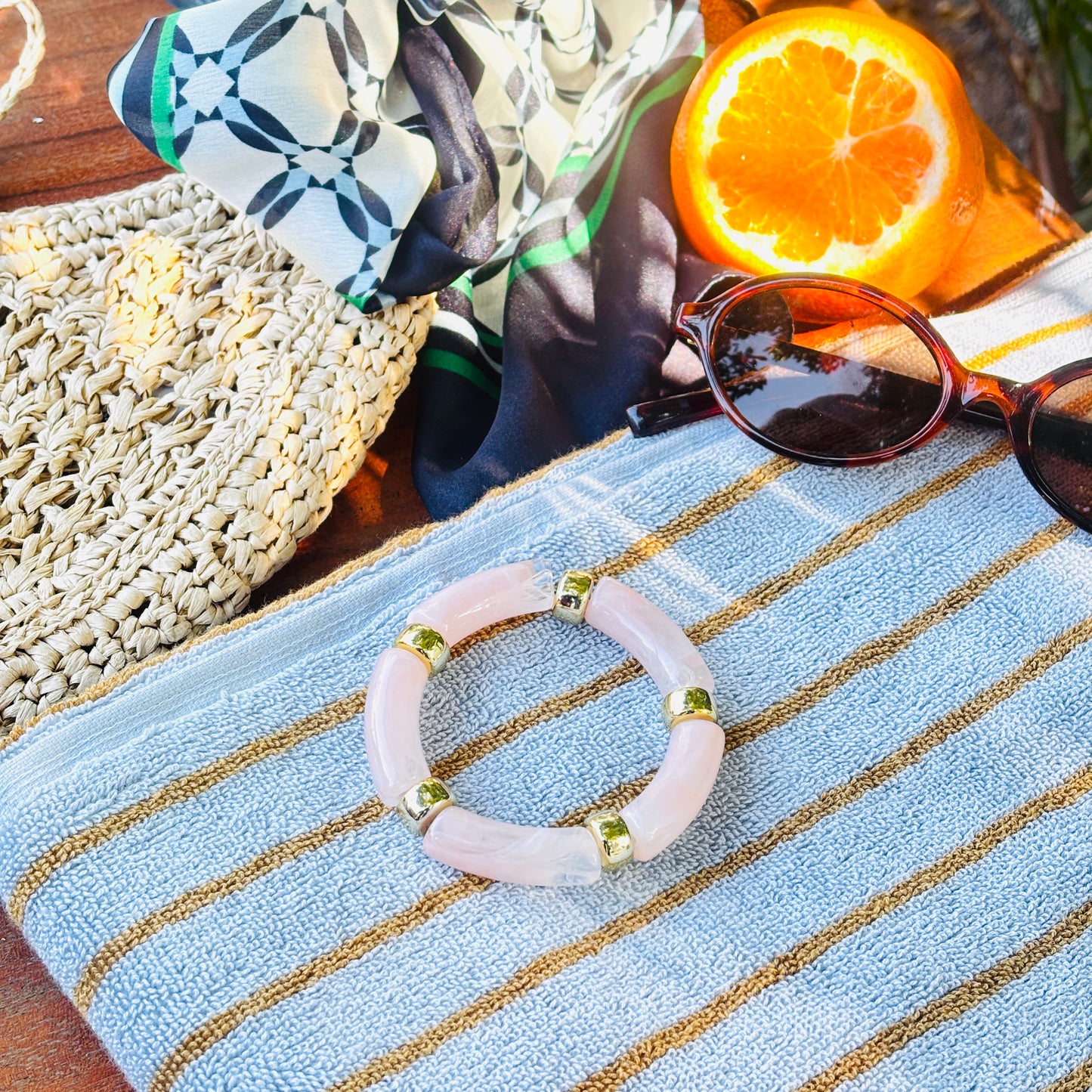 Pink Sand Bracelet - 18K Gold Plated