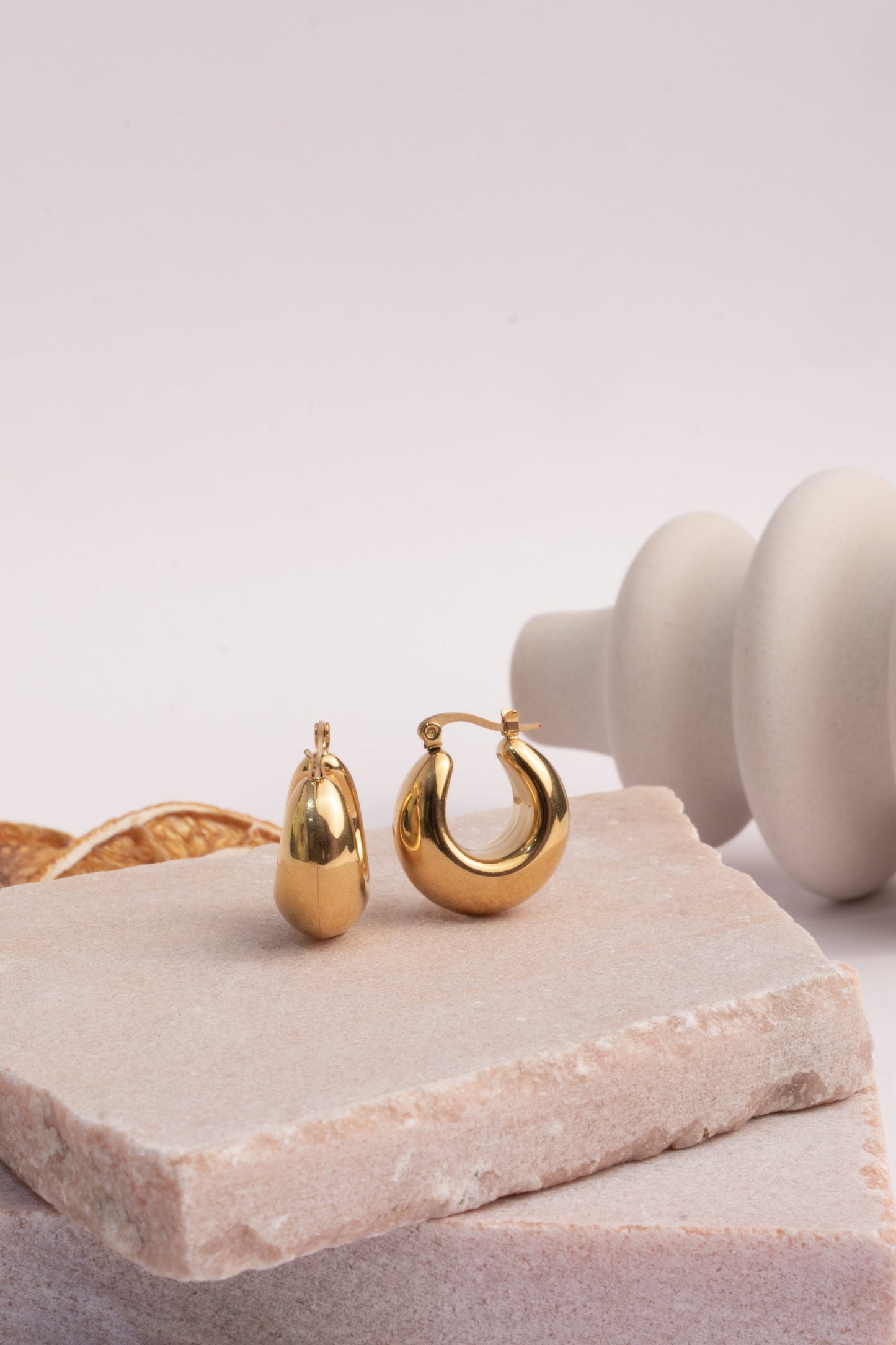 Gigi Hoops - 18K Gold Plated