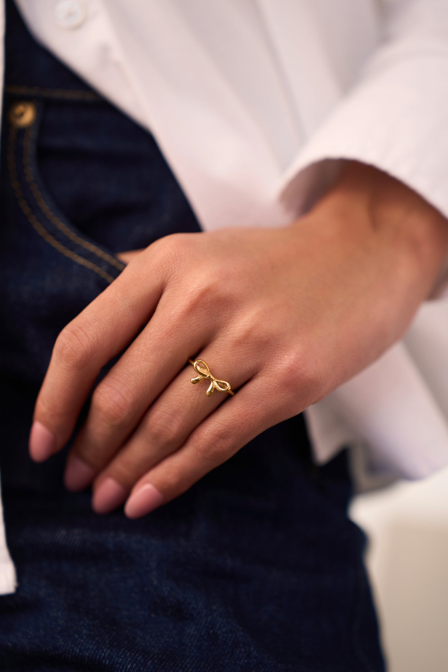 Bow Ring  - 18K Gold Plated