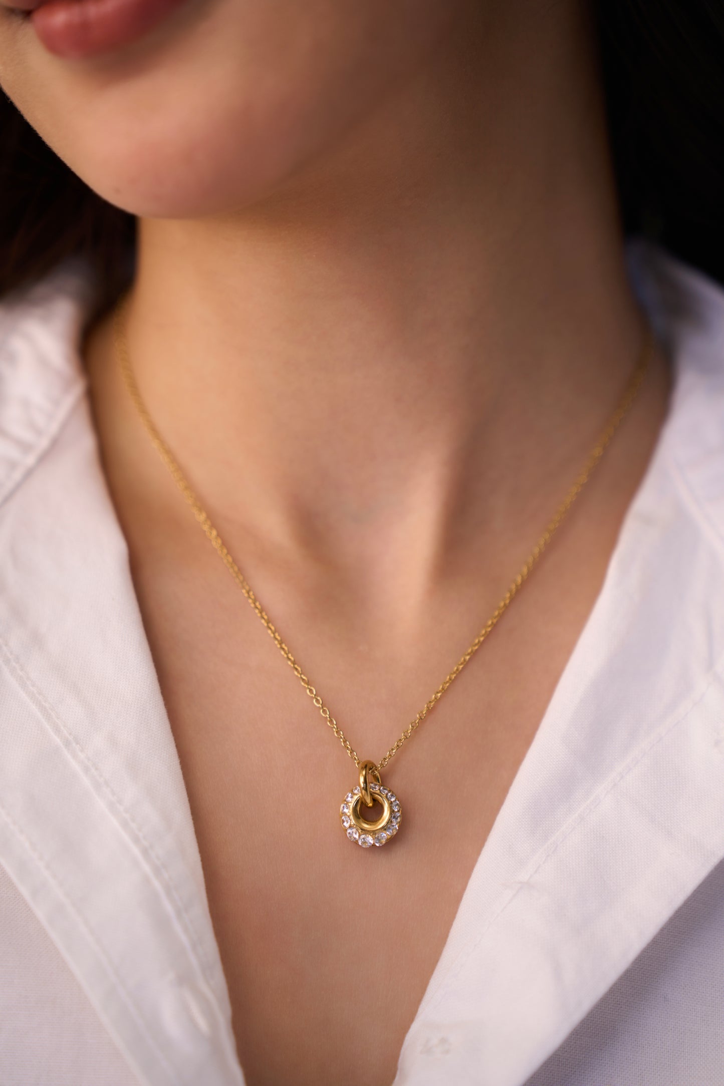 Lenora Necklace  - 18K Gold Plated