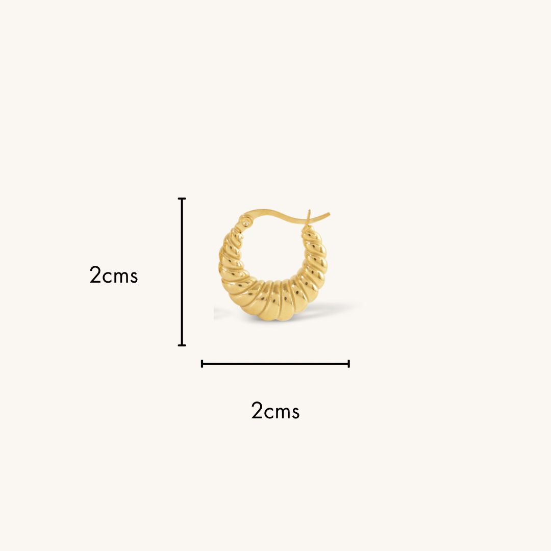 Effie Hoops - 18K Gold Plated