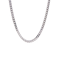 5mm Silver Cuban Chain Necklace