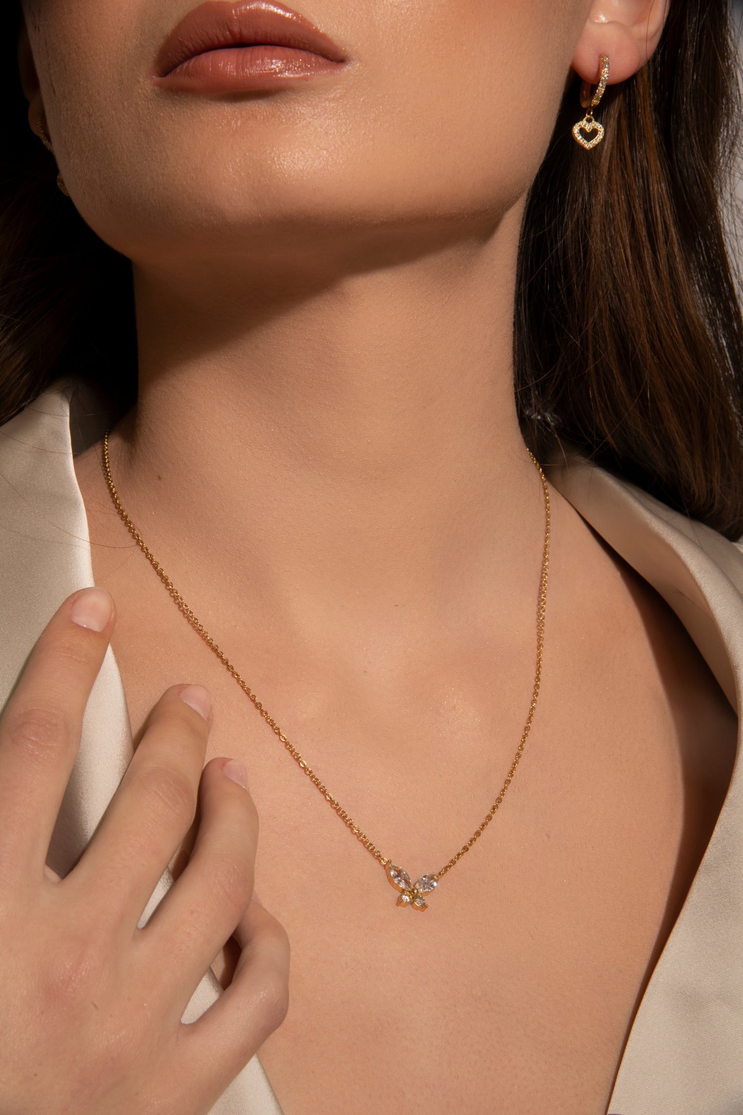 Heart Huggies - 18K Gold Plated