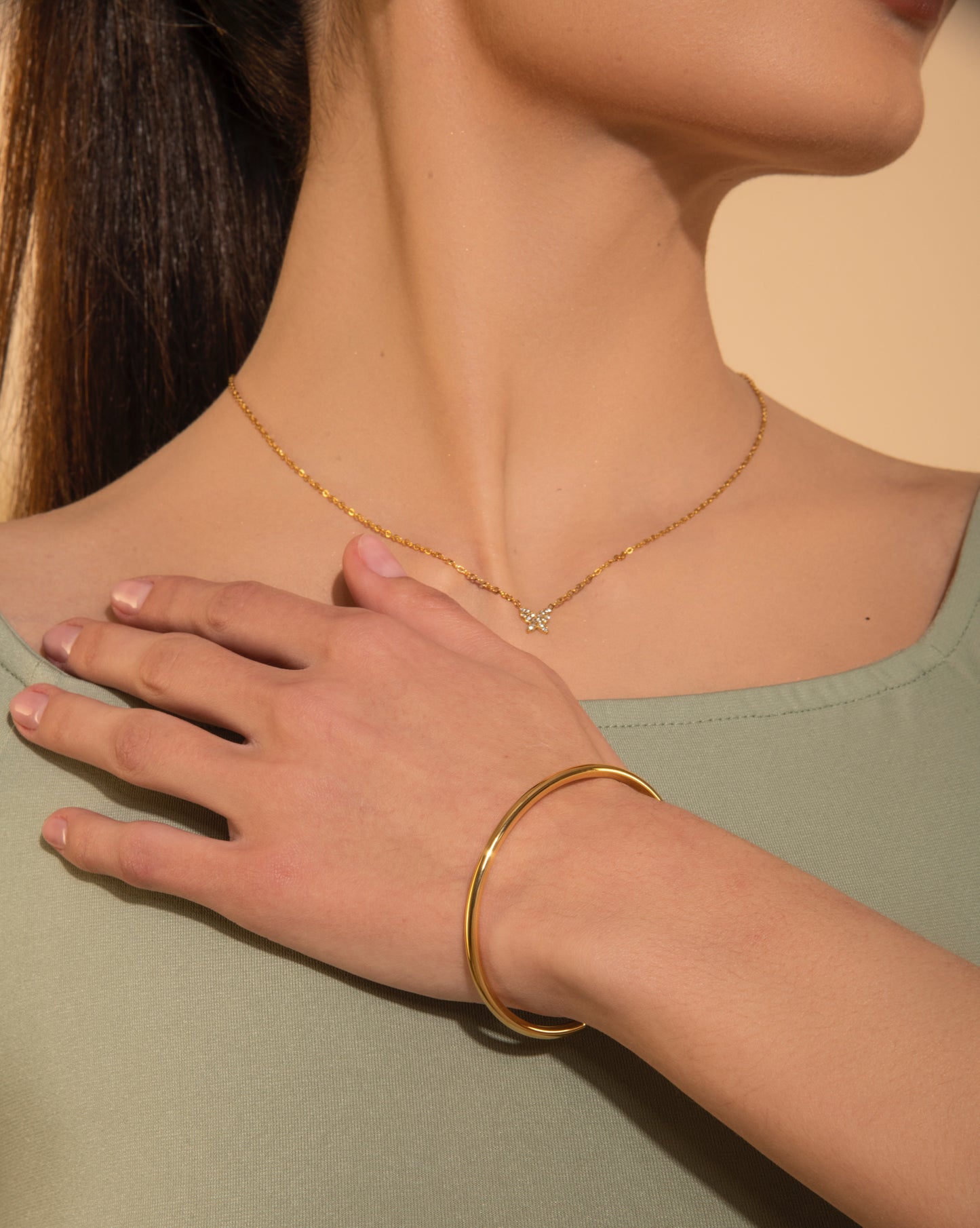 Hailey Cuff - 18K Gold Plated