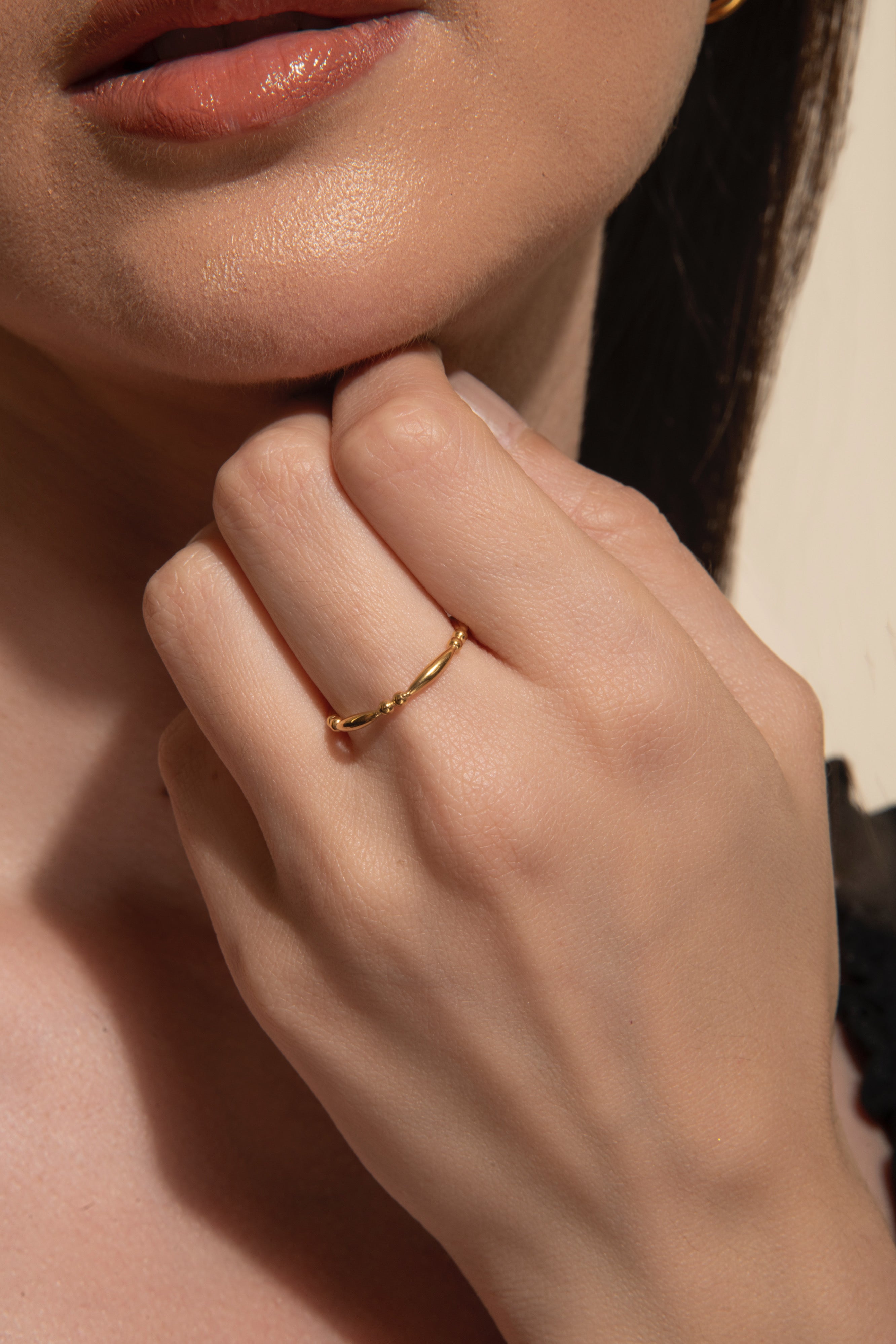 【話題:水中OK:色あせなし】AVARIA☆Eleanor Gold Ring 指輪 Rings – Elinor Jewels