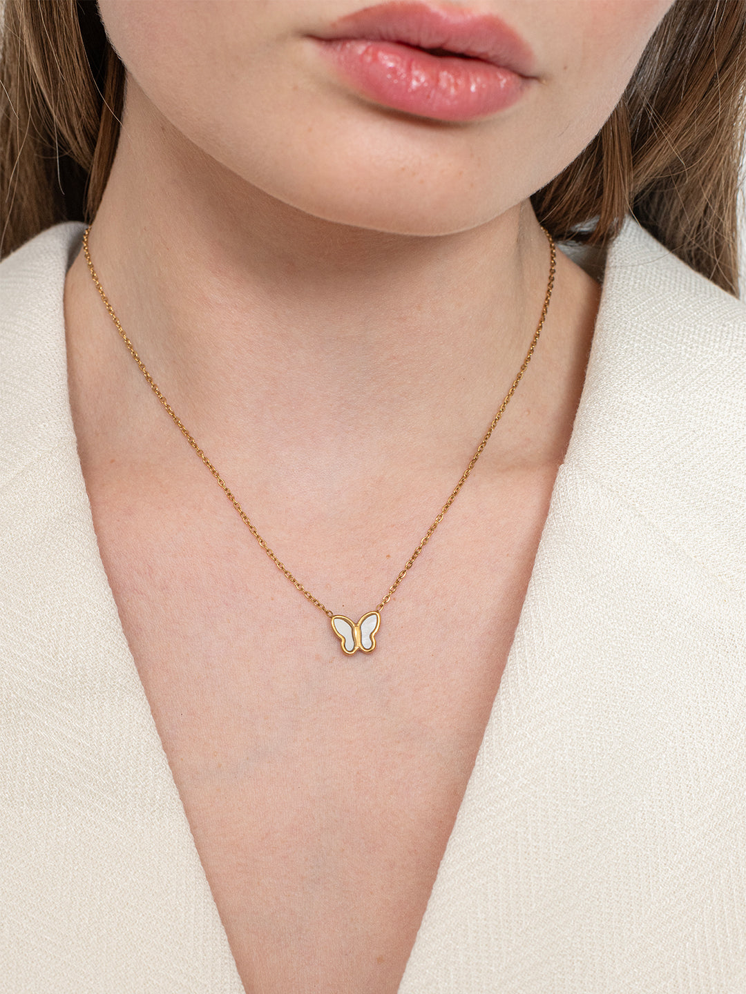 Sweet Wings Necklace - 18K Gold Plated image 2