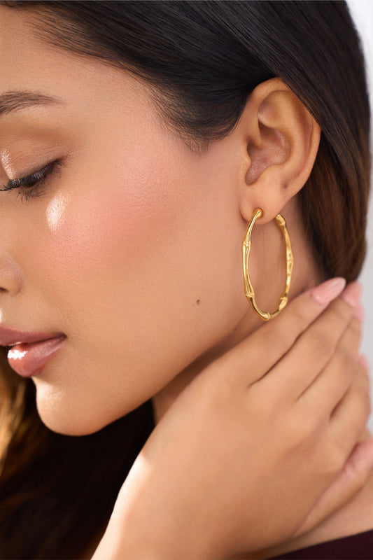 Maisie Hoops - 18K Gold Plated