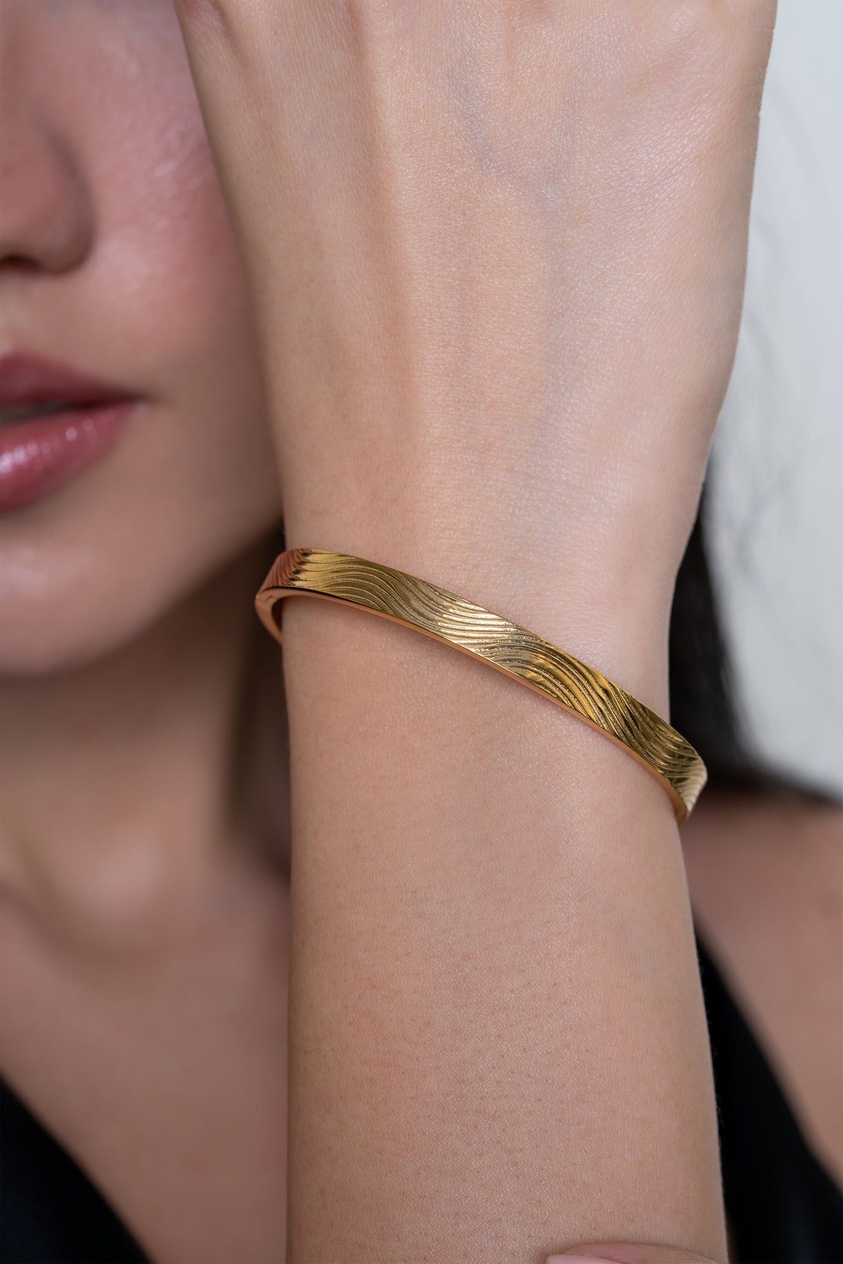 Molten Bangle - 18K Gold Plated image 1
