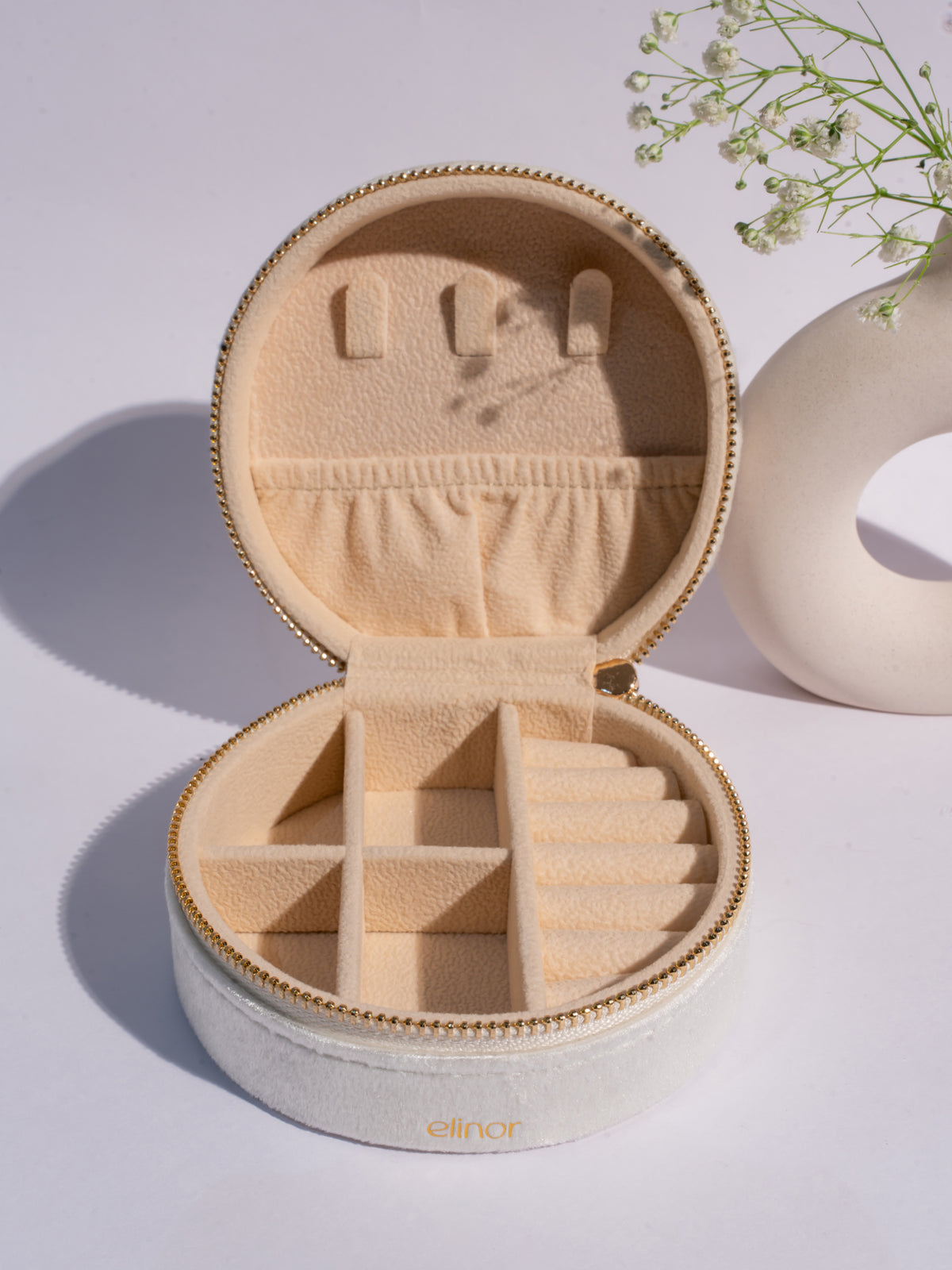 Chloe Jewellery Organiser Box -  White image 2
