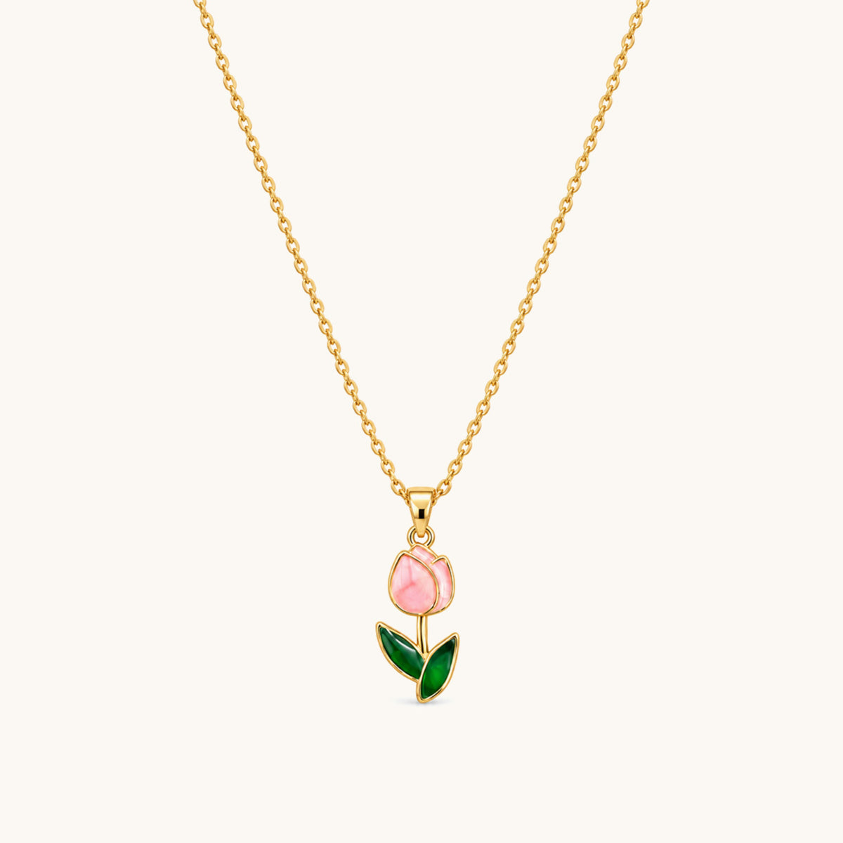 Kiki Tulip Necklace - 18K Gold Plated image 1