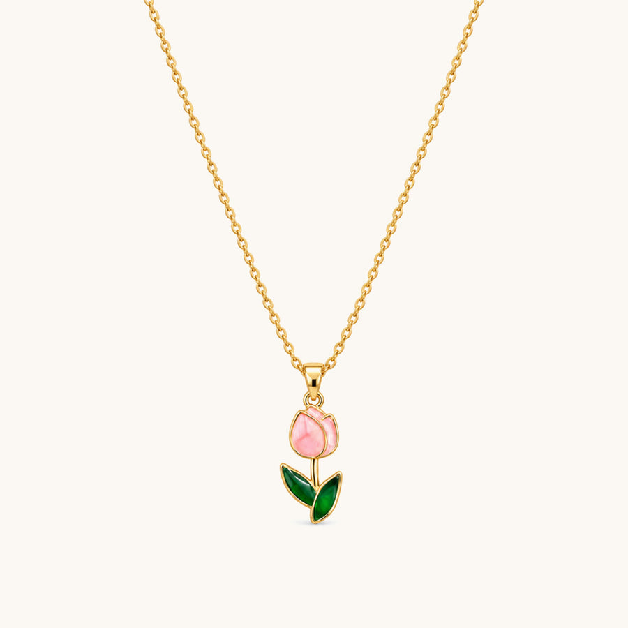Kiki Tulip Necklace - 18K Gold Plated image 1