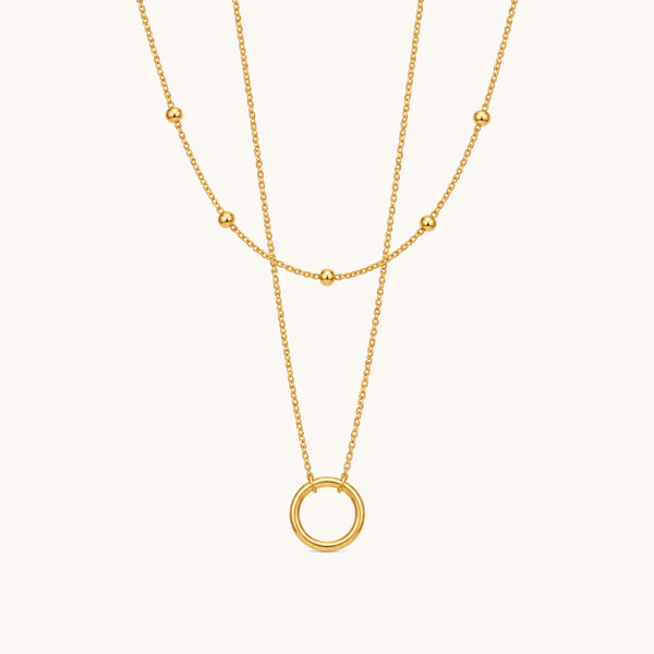 Tali Layered Necklace - 18K Gold Plated