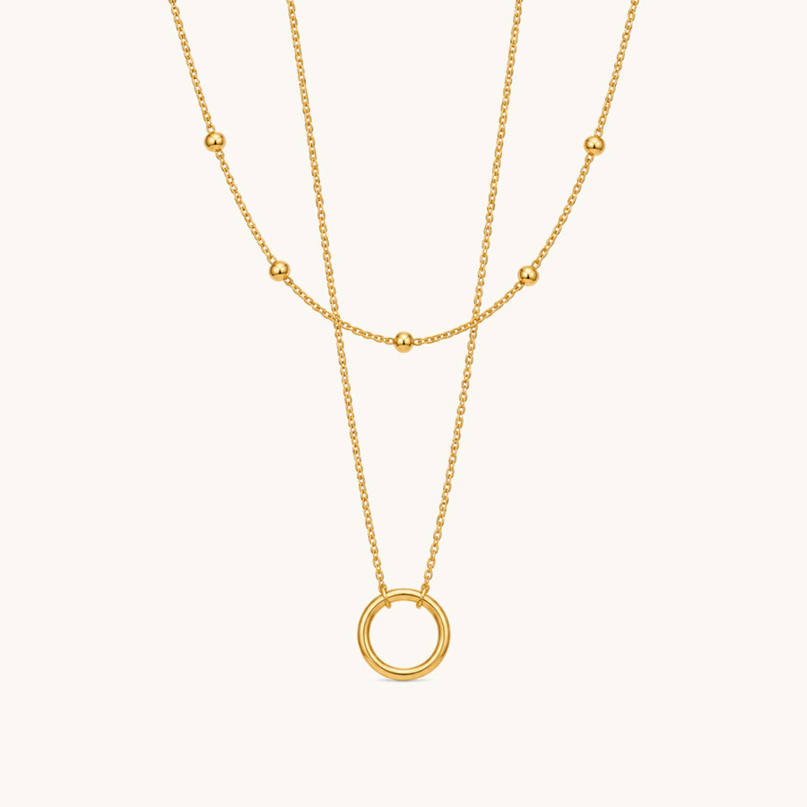 Tali Layered Necklace - 18K Gold Plated image 1