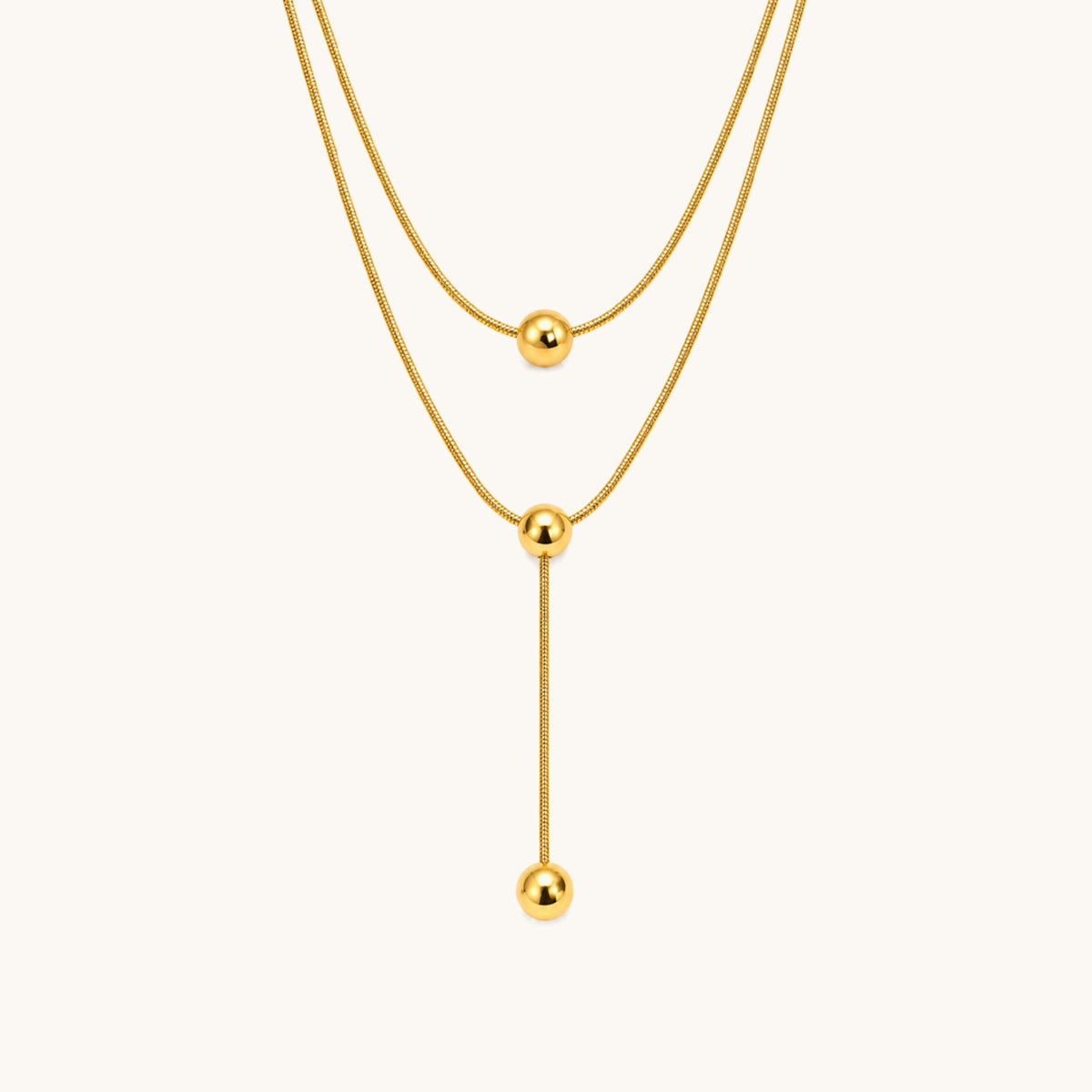Roxy Layered Necklace - 18K Gold Plated image 1