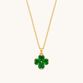 Emerald Gala Necklace - 18K Gold Plated