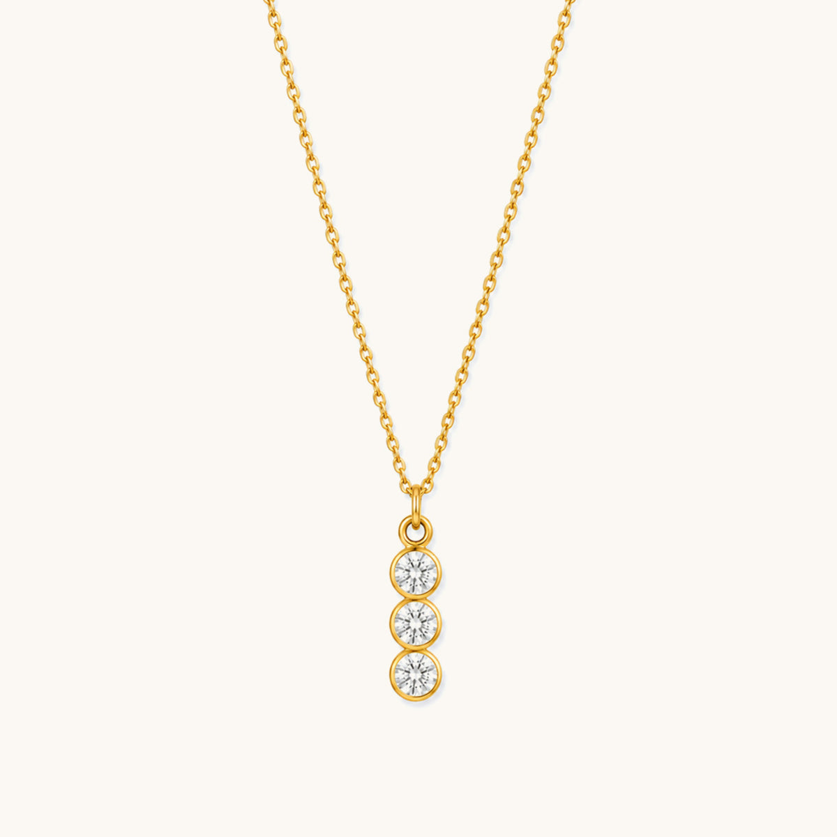 Ava Trio Necklace - 18K Gold Plated