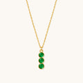 Olive Trio Necklace - 18K Gold Plated