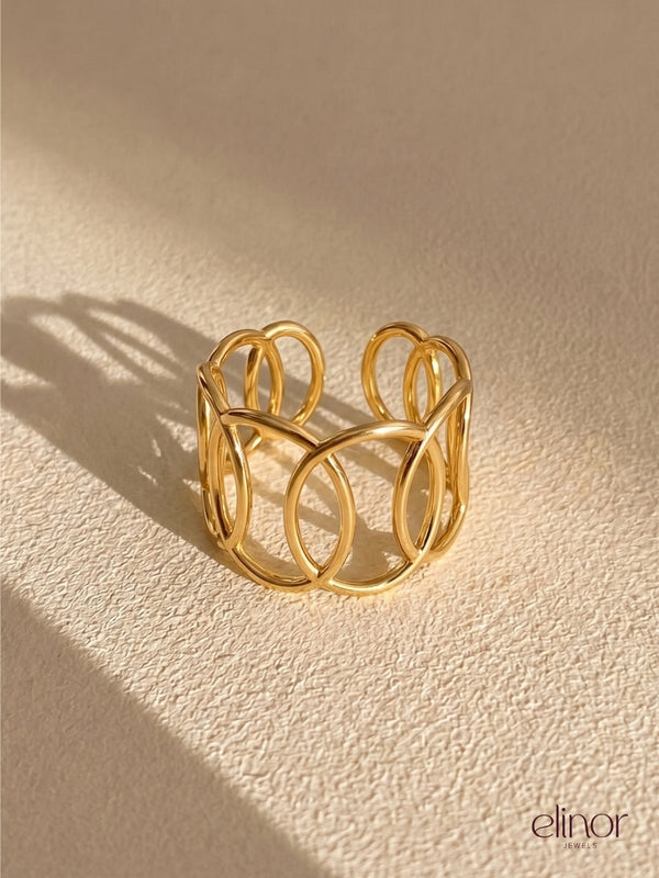 Void Loop Ring - 18K Gold Plated