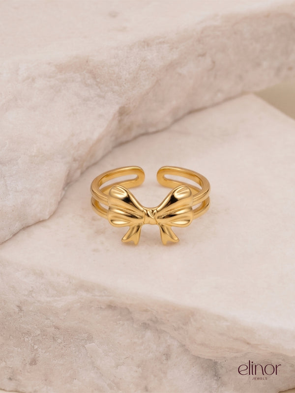 Bunny Bow Ring - 18K Gold Plated