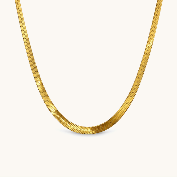 Silk Chain Necklace - 18K Gold Plated