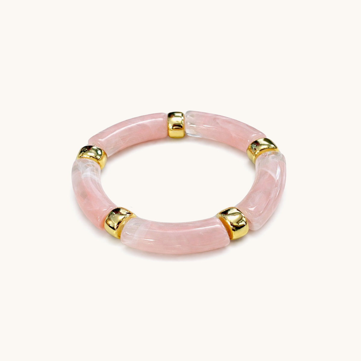 Pink Sand Bracelet - 18K Gold Plated image 1