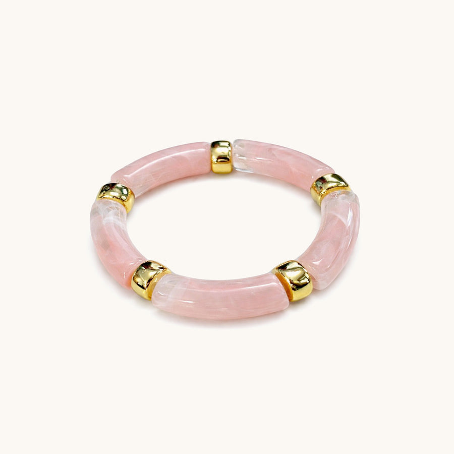 Pink Sand Bracelet - 18K Gold Plated image 1