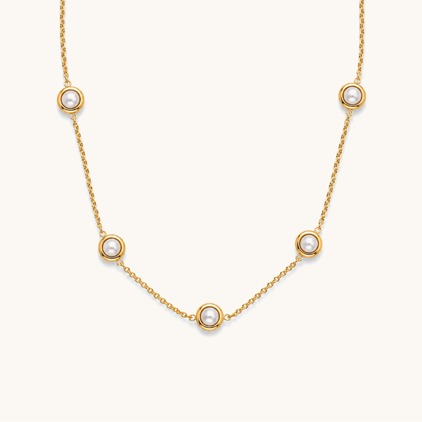 Stella Orbit Necklace - 18K Gold Plated