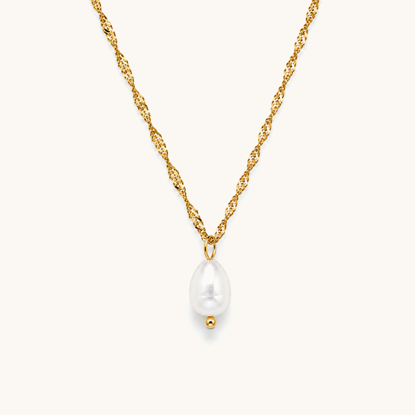 Elowen Pearl Necklace - 18K Gold Plated