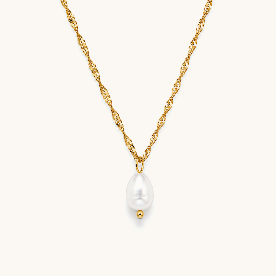 Elowen Pearl Necklace - 18K Gold Plated image 1