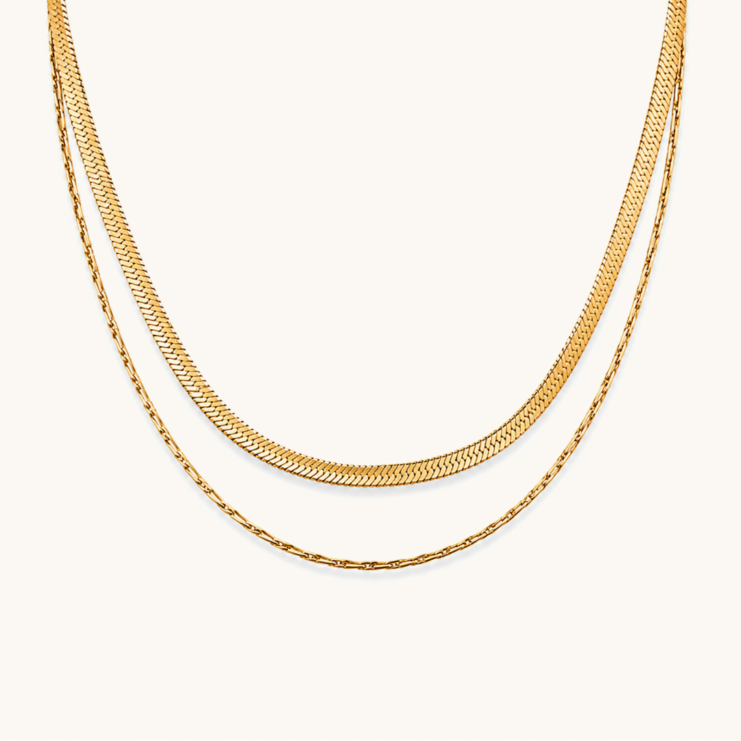 Sienna Layered Necklace - 18K Gold Plated image 1